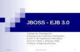 03/06/2015Sistemas Distribuidos 1 JBOSS - EJB 3.0 Trabajo de Investigación Asignatura de Sistemas Distribuidos Curso 5º de Ingeniería Informática Alumno: