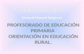 LOGROS  Implementación de la carrera: Profesorado de Educación Primaria Orientación en Educación Rural.