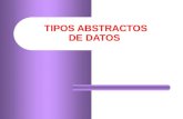 TIPOS ABSTRACTOS DE DATOS. 2  Un Tipo Abstracto de Dato (TAD) es un modelo constituido por un conjunto de objetos y una colección de operaciones realizables.