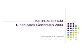 Del 11-M al 14-M Elecciones Generales 2004 Guillermo López García.
