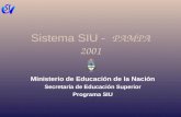 Ministerio de Educación de la Nación Secretaría de Educación Superior Programa SIU.