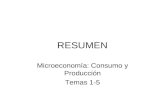 RESUMEN Microeconomía: Consumo y Producción Temas 1-5.
