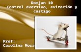 Domjan 10 Control aversivo, evitación y castigo Prof: Carolina Mora.