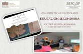 CONSEJOS TÉCNICOS ESCOLARES EDUCACIÓN SECUNDARIA OCTAVA SESIÓN ORDINARIA CICLO ESCOLAR 2014-2015.