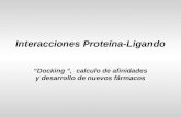 Interacciones Proteína-Ligando “Docking “, calculo de afinidades y desarrollo de nuevos fármacos.