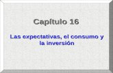 Capítulo 16 Las expectativas, el consumo y la inversión.