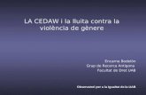 LA CEDAW i la lluita contra la violència de gènere Encarna Bodelón Grup de Recerca Antigona Facultat de Dret UAB Observatori per a la Igualtat de la UAB.