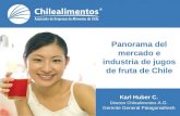 1 Panorama del mercado e industria de jugos de fruta de Chile Karl Huber C. Director Chilealimentos A.G. Gerente General Patagoniafresh.