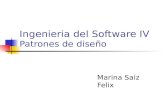 Ingenieria del Software IV Patrones de diseño Marina Saiz Felix.