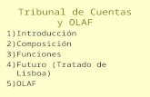Tribunal de Cuentas y OLAF 1)Introducción 2)Composición 3)Funciones 4)Futuro (Tratado de Lisboa) 5)OLAF.