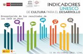11 de diciembre 2014, Lima, Perú Presentación de los resultados de los IUCD en Perú.