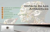 ¿Qué es un antibiótico? Preámbulo Épocas Precursores Clasificación de los antibióticos Síguenos en …. Bibliografía.