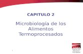 CAPITULO 2 Microbiología de los Alimentos Termoprocesados 1.