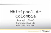 Whirlpool de Colombia Trabajo Final Fundamentos de Administración.