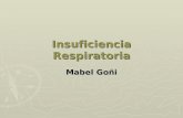 Insuficiencia Respiratoria Mabel Goñi. OBJETIVOS  Definición  Tipos  Causas  Fisiopatología  Caso Clínico  Estrategias terapéuticas.