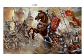 John. Esta imagen representa las batallas de la edad media y llevan armaduras de acero que eran muy pesadas.