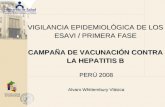 Ministerio de Salud Personas que atendemos personas Dirección General de Epidemiología VIGILANCIA EPIDEMIOLÓGICA DE LOS ESAVI / PRIMERA FASE CAMPAÑA DE.