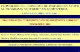 PROMOCIÓN DEL CONSUMO DE PESCADO EN APOYO AL PROGRAMA DE SEGURIDAD ALIMENTARIA CONVENIO MIPE/ ITP/ FAO Autores: Pazos, Melva; Rado, Edgar; Fernández,