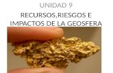UNIDAD 9 RECURSOS,RIESGOS E IMPACTOS DE LA GEOSFERA.