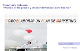 Lima, Enero 2009 Profesor: F Sáenz Seminario Interna “ Planes de Negocios y emprendimientos para líderes”