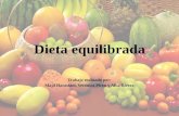 Dieta equilibrada Trabajo realizado por: Majd Harastani, Verónica Picón y Alba Rivera.