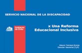 SERVICIO NACIONAL DE LA DISCAPACIDAD x Una Reforma Educacional Inclusiva Mauro Tamayo Rozas Director Nacional (TyP)