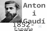1852-1926 España Antoni Gaudí La Sagrada Familia fue diseñado por Antoni Gaudí. Gaudí fue nombrado arquitecto del proyecto cuando Francesc del Villar.