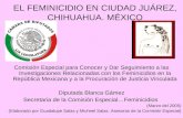 EL FEMINICIDIO EN CIUDAD JUÁREZ, CHIHUAHUA. MÉXICO Comisión Especial para Conocer y Dar Seguimiento a las Investigaciones Relacionadas con los Feminicidios.