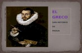 EL GRECO SAN ANTONIO DE PADUA. Pintor manierista español considerado el primer gran genio de la pintura española. Nació en 1541 en Candía, Greta y pintó.