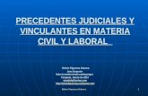 Edwin Figueroa Gutarra 1 PRECEDENTES JUDICIALES Y VINCULANTES EN MATERIA CIVIL Y LABORAL Edwin Figueroa Gutarra Juez Superior Sala Constitucional Lambayeque.