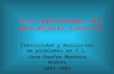 Paul Ely Seis habilidades del pensamiento creativo Creatividad y Resolución de problemas en T.I. Jose Onofre Montesa Andrés 2002-2003.