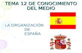 TEMA 12 DE CONOCIMIENTO DEL MEDIO LA ORGANIZACIÓN DE ESPAÑA.