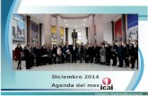 Diciembre 2014 Agenda del mes Contacto: lmartinez@icai.org.mx.