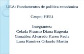 UEA: Fundamentos de política económica Grupo: HE51 Integrantes: Celada Frausto Diana Eugenia González Alvarado Karen Paola Luna Ramírez Orlando Martin.