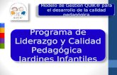 Programa de Liderazgo y Calidad Pedagógica Jardines Infantiles Modelo de Gestión QUIK® para el desarrollo de la calidad pedagógica.