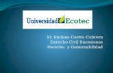 Sr. Stefano Castro Cabrera Derecho Civil Sucesiones Derecho y Gobernabilidad.