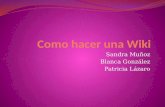 Sandra Muñoz Blanca González Patricia Lázaro. Registrarse El primer paso es registrarse como usuario para poder desarrollar la Wiki. Uno de los lugares.