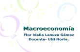 Macroeconomía Flor Idalia Lanuza Gámez Docente- UNI Norte.