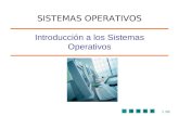 1/58 Introducción a los Sistemas Operativos SISTEMAS OPERATIVOS.