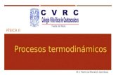FÍSICA II Procesos termodinámicos M.C Patricia Morales Gamboa.