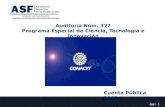Auditoría Núm. 377 Programa Especial de Ciencia, Tecnología e Innovación Cuenta Pública 2012 ASF | 1.
