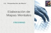 I.E. “Presentación de María” Elaboración de Mapas Mentales FREEMIND.