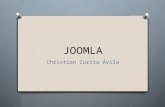JOOMLA Christian Zurita Ávila. Definición O Joomla es un sistema de gestión de contenidos que puede ser utilizado independientemente. Entre sus principales.