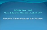 Escuela Demostrativa del Futuro El principio Trabajo integrado de la Comunidad Educativa.