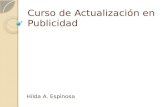 Curso de Actualización en Publicidad Hilda A. Espinosa.
