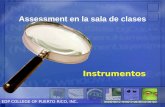 Assessment en la sala de clases Instrumentos EDP COLLEGE OF PUERTO RICO, INC.