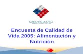 Encuesta de Calidad de Vida 2005: Alimentación y Nutrición.