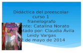 Didáctica del preescolar- curso 1 franelografo docente: Catalina Norato presentado por: Claudia Ávila Leidy Vargas 22 de mayo de 2014.