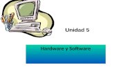 Hardware y Software Unidad 5. 5.1 Cómo interactúan el hardware y el software Podríamos decir que el software inmaterial depositado en el hardware sería.