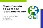 Organización de Estados Iberoamericanos Para la Educación, la Ciencia y la Cultura.